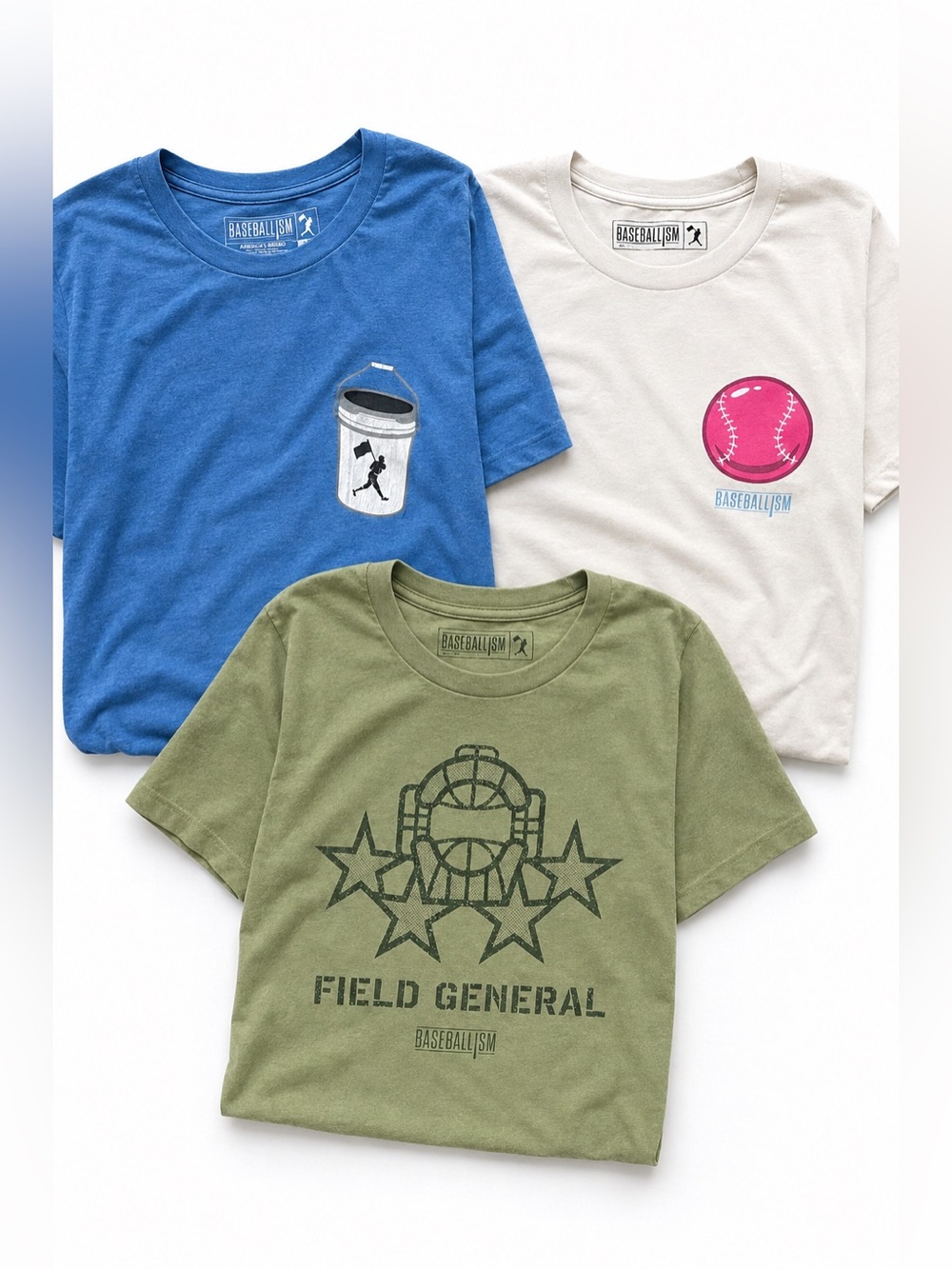Baseballism Graphic T-Shirt Bundle men’s Baseball Tees size XL